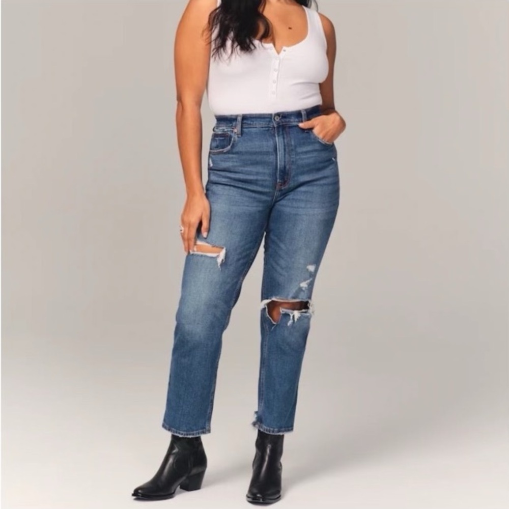 Abercrombie & Fitch The Ankle Straight Ultra High Rise Jeans Size 27(4L)